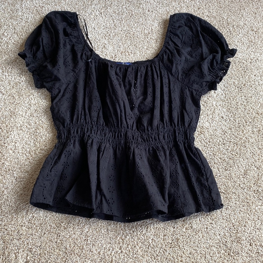 Never worn black lace shirt